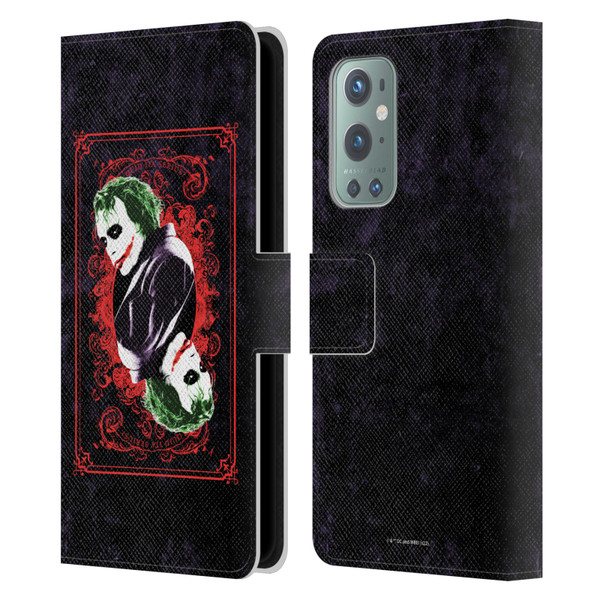 The Dark Knight Graphics Joker Card Leather Book Wallet Case Cover For OnePlus 9