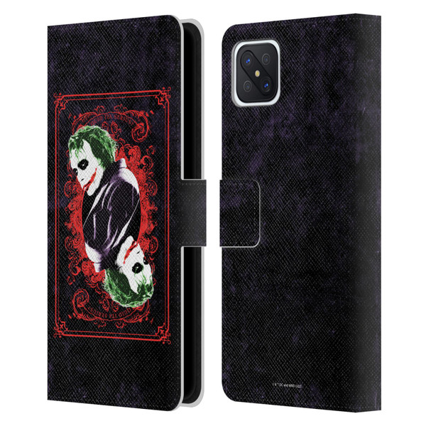 The Dark Knight Graphics Joker Card Leather Book Wallet Case Cover For OPPO Reno4 Z 5G