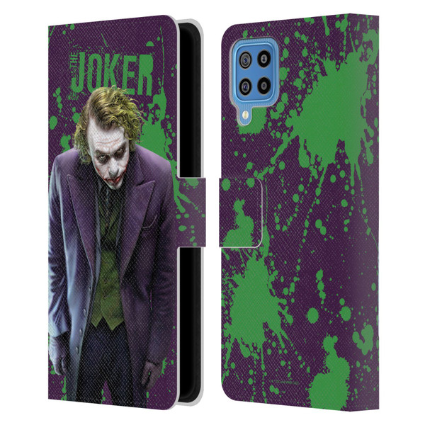 The Dark Knight Graphics Character Art Leather Book Wallet Case Cover For Samsung Galaxy F22 (2021)