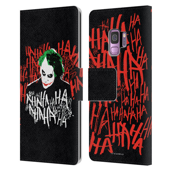 The Dark Knight Graphics Joker Laugh Leather Book Wallet Case Cover For Samsung Galaxy S9