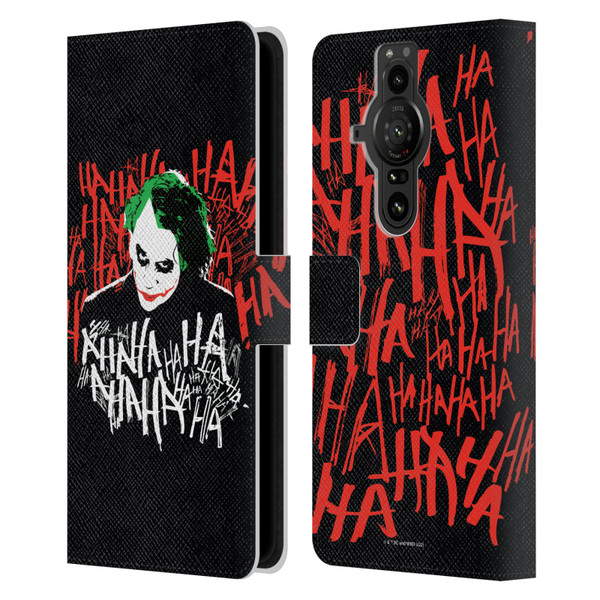 The Dark Knight Graphics Joker Laugh Leather Book Wallet Case Cover For Sony Xperia Pro-I