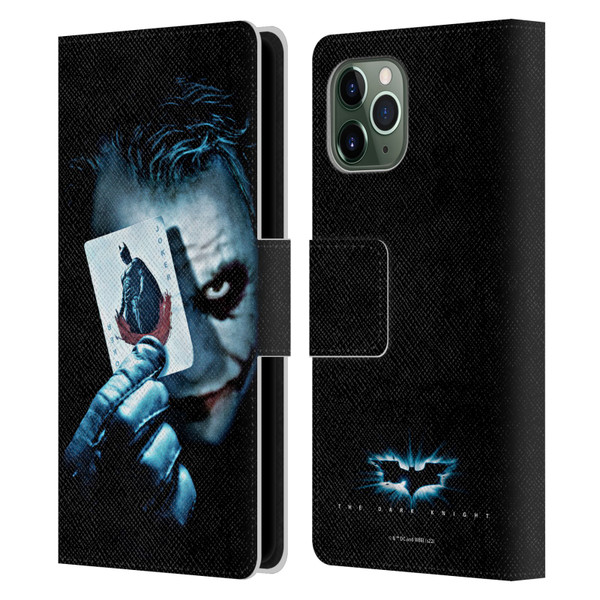 The Dark Knight Key Art Joker Card Leather Book Wallet Case Cover For Apple iPhone 11 Pro