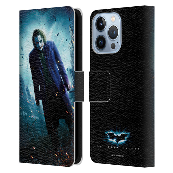 The Dark Knight Key Art Joker Poster Leather Book Wallet Case Cover For Apple iPhone 13 Pro