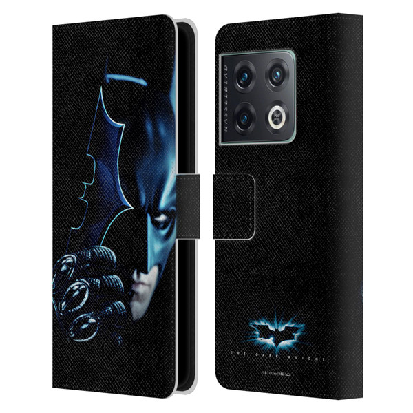 The Dark Knight Key Art Batman Batarang Leather Book Wallet Case Cover For OnePlus 10 Pro