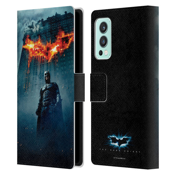 The Dark Knight Key Art Batman Poster Leather Book Wallet Case Cover For OnePlus Nord 2 5G