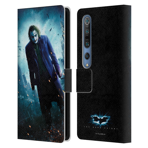 The Dark Knight Key Art Joker Poster Leather Book Wallet Case Cover For Xiaomi Mi 10 5G / Mi 10 Pro 5G