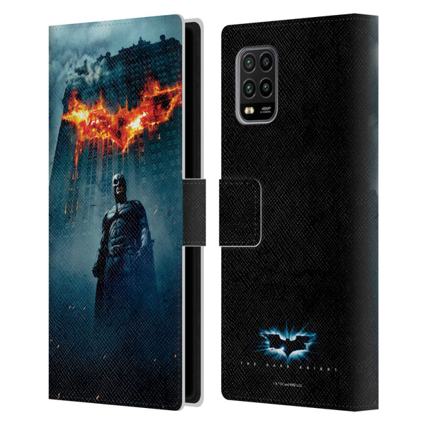The Dark Knight Key Art Batman Poster Leather Book Wallet Case Cover For Xiaomi Mi 10 Lite 5G