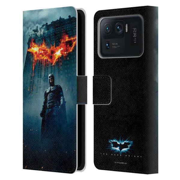 The Dark Knight Key Art Batman Poster Leather Book Wallet Case Cover For Xiaomi Mi 11 Ultra