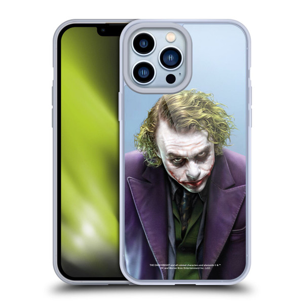 The Dark Knight Character Art Joker Soft Gel Case for Apple iPhone 13 Pro Max