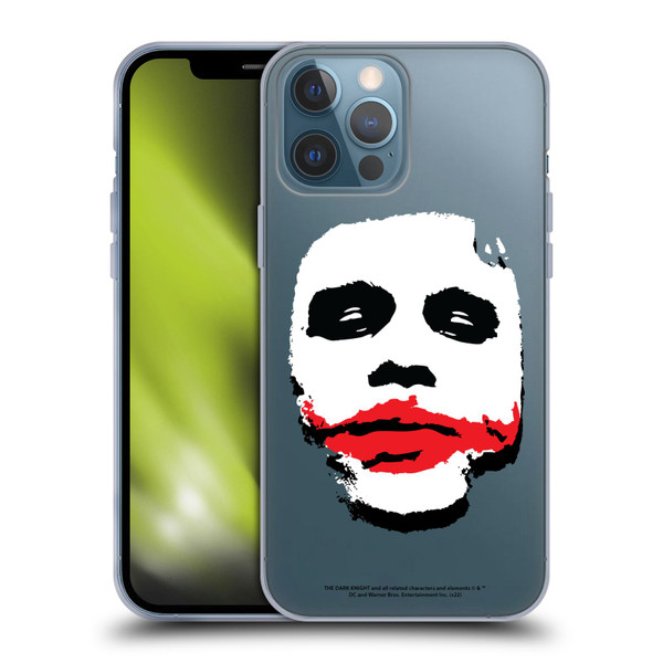 The Dark Knight Character Art Joker Face Soft Gel Case for Apple iPhone 13 Pro Max