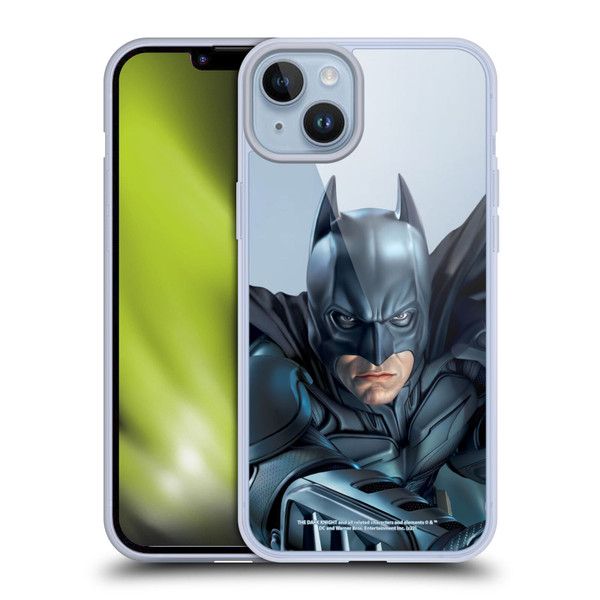 The Dark Knight Character Art Batman Soft Gel Case for Apple iPhone 14 Plus