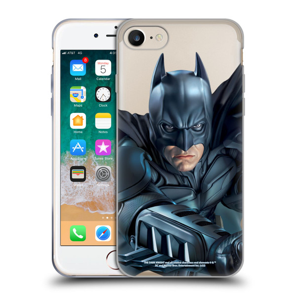 The Dark Knight Character Art Batman Soft Gel Case for Apple iPhone 7 / 8 / SE 2020 & 2022