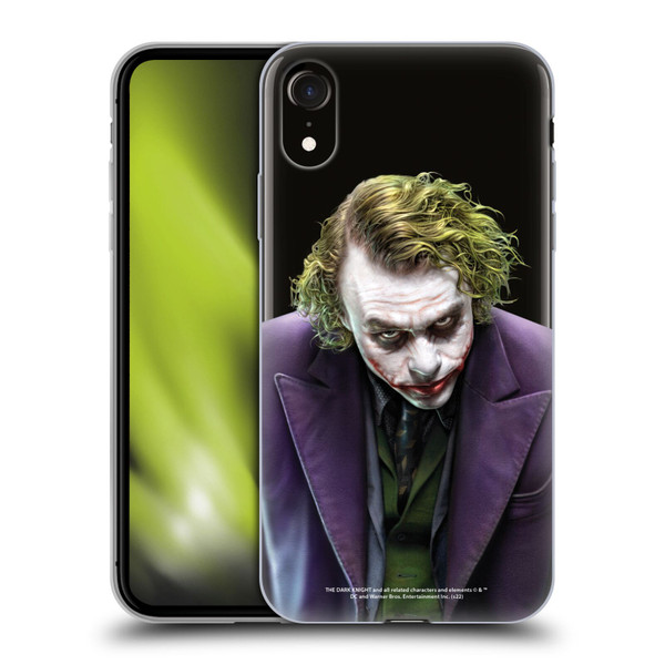 The Dark Knight Character Art Joker Soft Gel Case for Apple iPhone XR