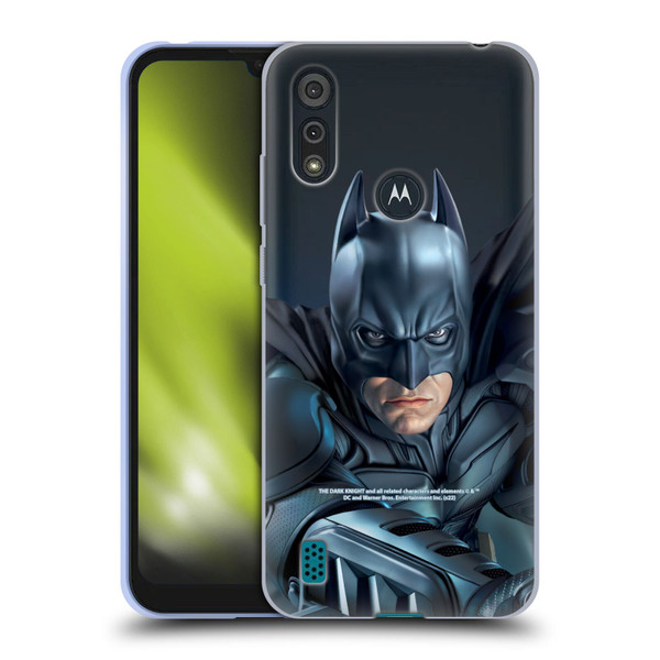 The Dark Knight Character Art Batman Soft Gel Case for Motorola Moto E6s (2020)