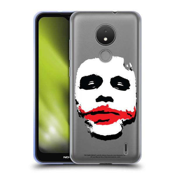 The Dark Knight Character Art Joker Face Soft Gel Case for Nokia C21