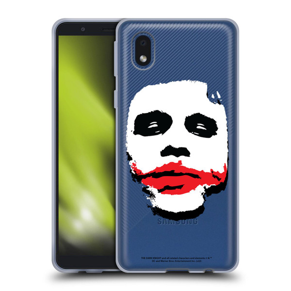 The Dark Knight Character Art Joker Face Soft Gel Case for Samsung Galaxy A01 Core (2020)