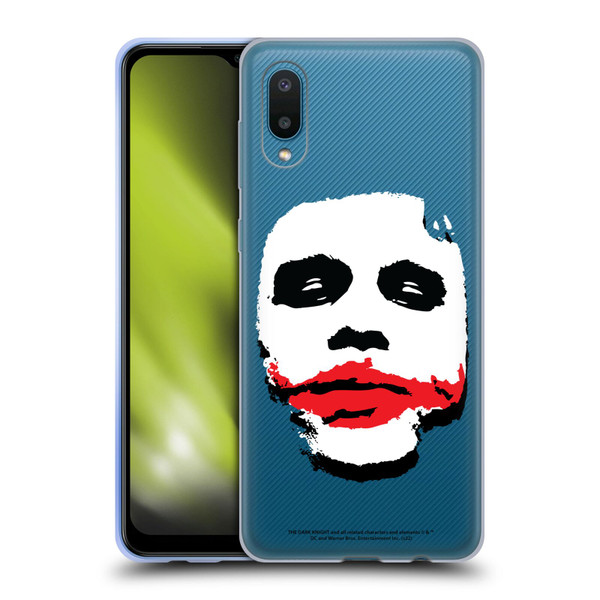 The Dark Knight Character Art Joker Face Soft Gel Case for Samsung Galaxy A02/M02 (2021)