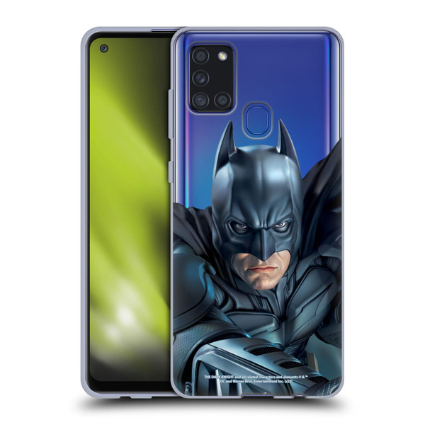 The Dark Knight Character Art Batman Soft Gel Case for Samsung Galaxy A21s (2020)