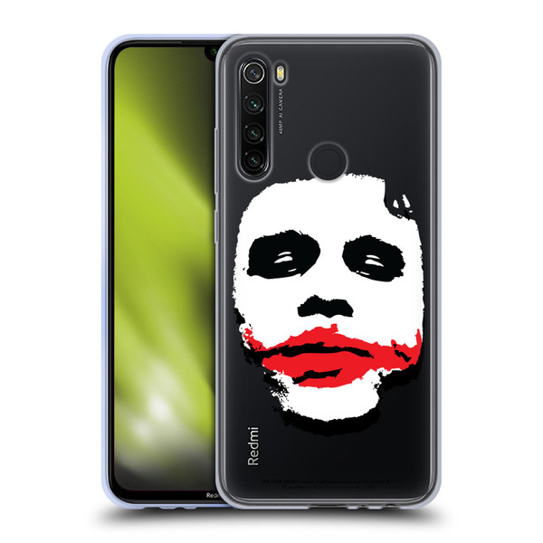 The Dark Knight Character Art Joker Face Soft Gel Case for Xiaomi Redmi Note 8T