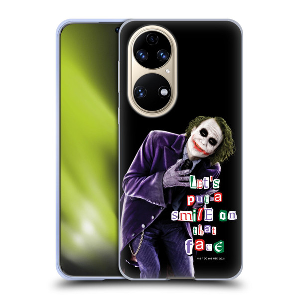 The Dark Knight Graphics Joker Put A Smile Soft Gel Case for Huawei P50