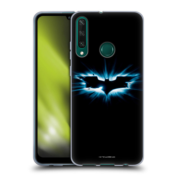 The Dark Knight Graphics Logo Black Soft Gel Case for Huawei Y6p