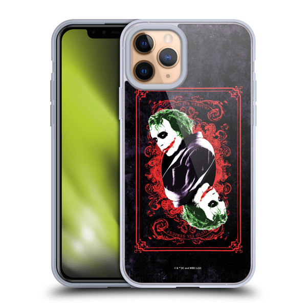 The Dark Knight Graphics Joker Card Soft Gel Case for Apple iPhone 11 Pro