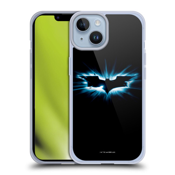 The Dark Knight Graphics Logo Black Soft Gel Case for Apple iPhone 14