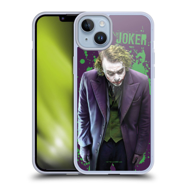 The Dark Knight Graphics Character Art Soft Gel Case for Apple iPhone 14 Plus