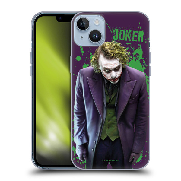 The Dark Knight Graphics Character Art Soft Gel Case for Apple iPhone 14 Plus