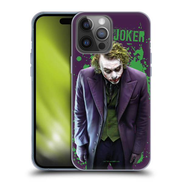 The Dark Knight Graphics Character Art Soft Gel Case for Apple iPhone 14 Pro Max