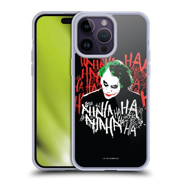 The Dark Knight Graphics Joker Laugh Soft Gel Case for Apple iPhone 14 Pro Max
