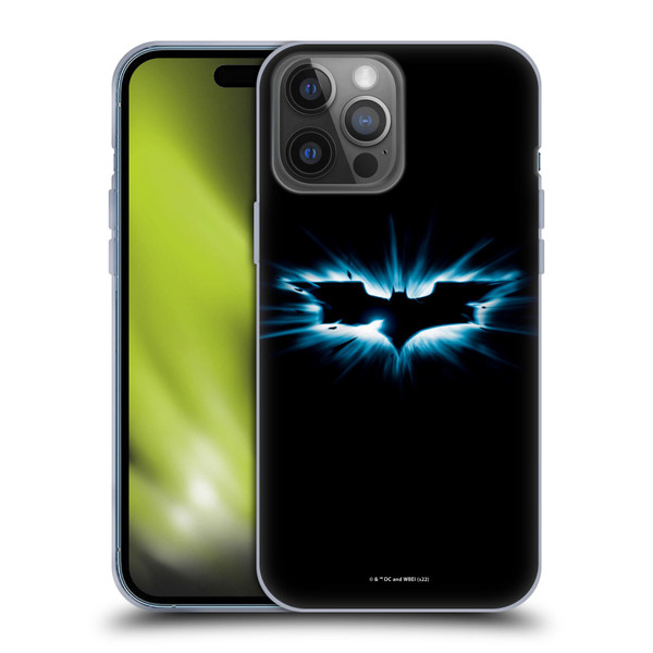 The Dark Knight Graphics Logo Black Soft Gel Case for Apple iPhone 14 Pro Max