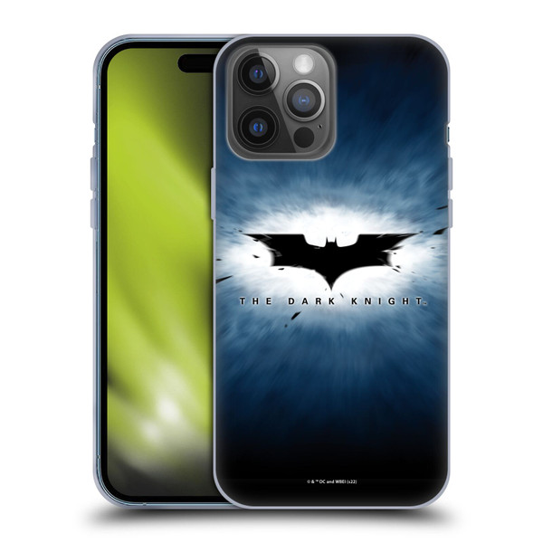 The Dark Knight Graphics Logo Soft Gel Case for Apple iPhone 14 Pro Max