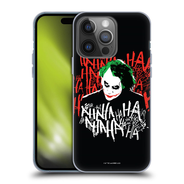 The Dark Knight Graphics Joker Laugh Soft Gel Case for Apple iPhone 14 Pro