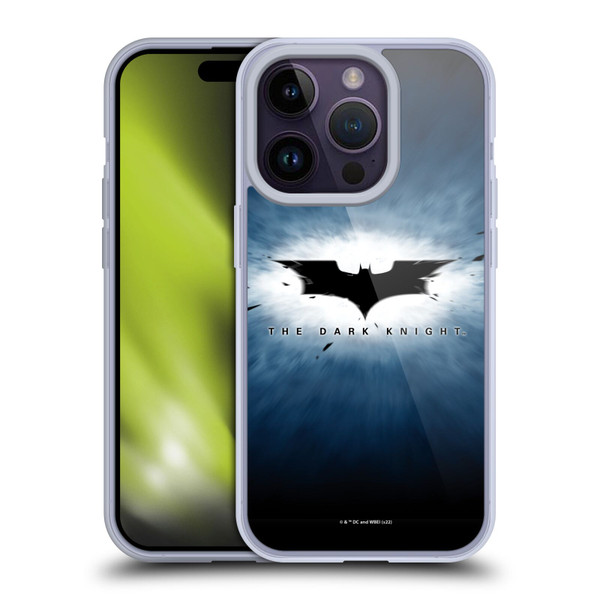 The Dark Knight Graphics Logo Soft Gel Case for Apple iPhone 14 Pro