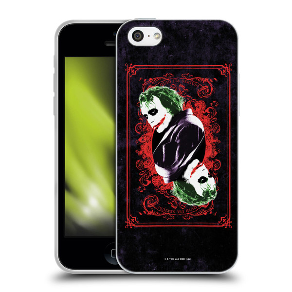 The Dark Knight Graphics Joker Card Soft Gel Case for Apple iPhone 5c