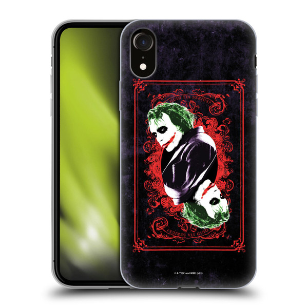The Dark Knight Graphics Joker Card Soft Gel Case for Apple iPhone XR