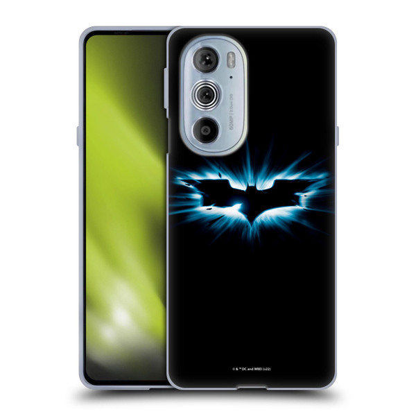 The Dark Knight Graphics Logo Black Soft Gel Case for Motorola Edge X30