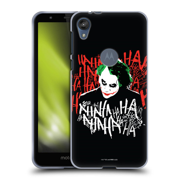 The Dark Knight Graphics Joker Laugh Soft Gel Case for Motorola Moto E6