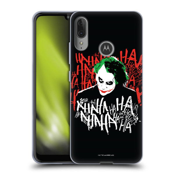 The Dark Knight Graphics Joker Laugh Soft Gel Case for Motorola Moto E6 Plus