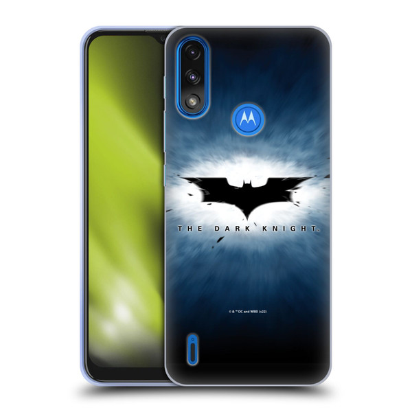 The Dark Knight Graphics Logo Soft Gel Case for Motorola Moto E7 Power / Moto E7i Power