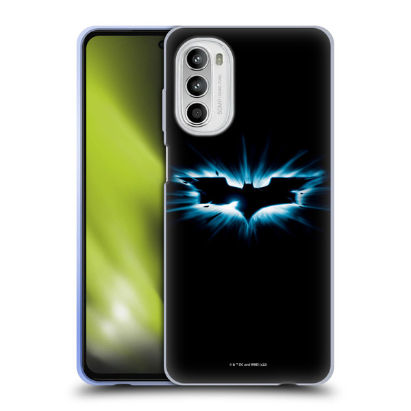 The Dark Knight Graphics Logo Black Soft Gel Case for Motorola Moto G52