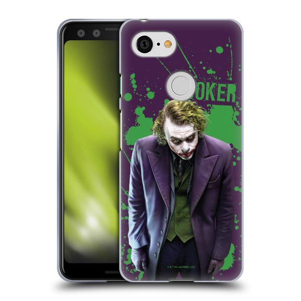 The Dark Knight Graphics Character Art Soft Gel Case for Google Pixel 3