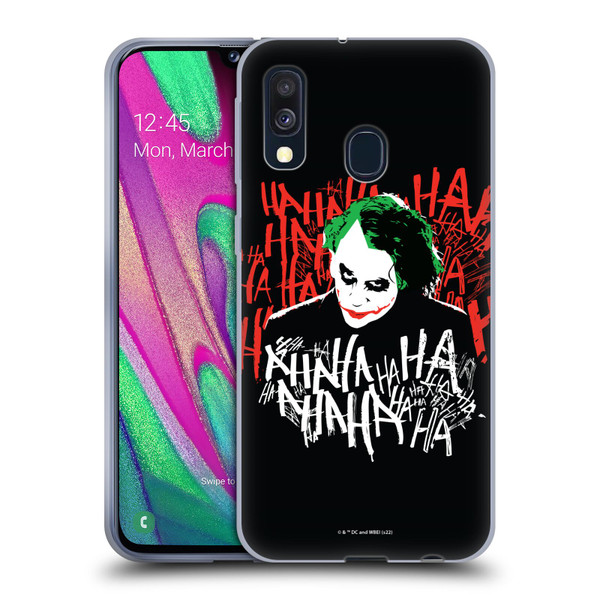 The Dark Knight Graphics Joker Laugh Soft Gel Case for Samsung Galaxy A40 (2019)