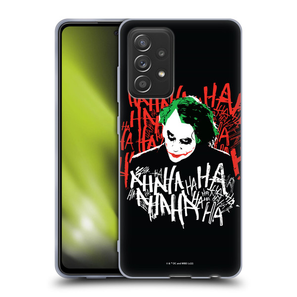 The Dark Knight Graphics Joker Laugh Soft Gel Case for Samsung Galaxy A52 / A52s / 5G (2021)