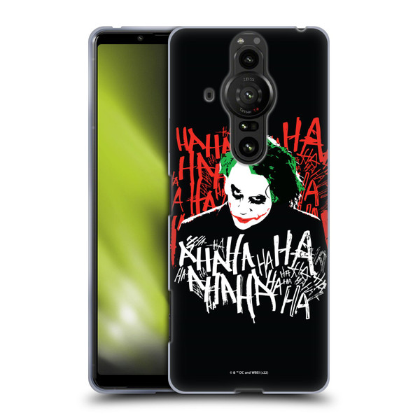 The Dark Knight Graphics Joker Laugh Soft Gel Case for Sony Xperia Pro-I