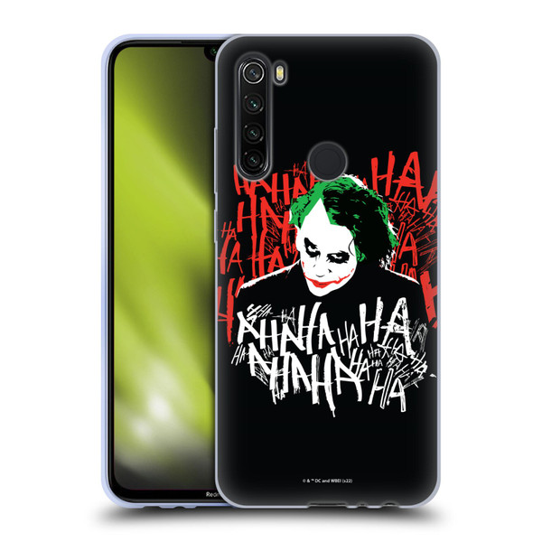 The Dark Knight Graphics Joker Laugh Soft Gel Case for Xiaomi Redmi Note 8T
