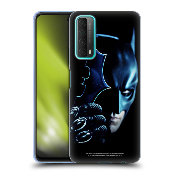 The Dark Knight Key Art Batman Batarang Soft Gel Case for Huawei P Smart (2021)