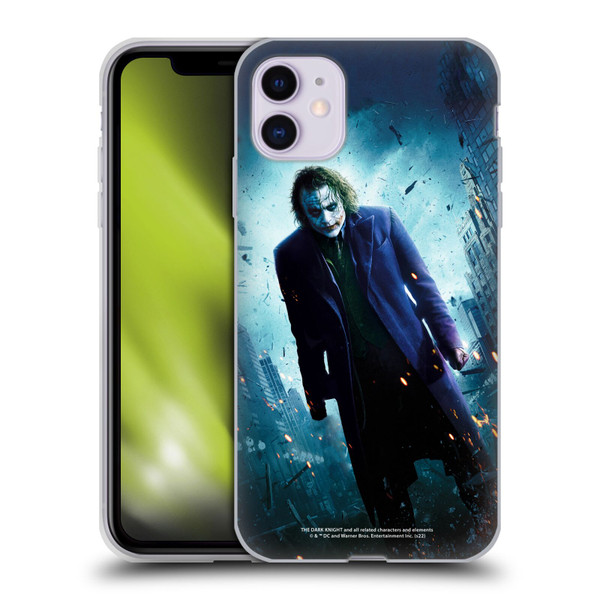 The Dark Knight Key Art Joker Poster Soft Gel Case for Apple iPhone 11