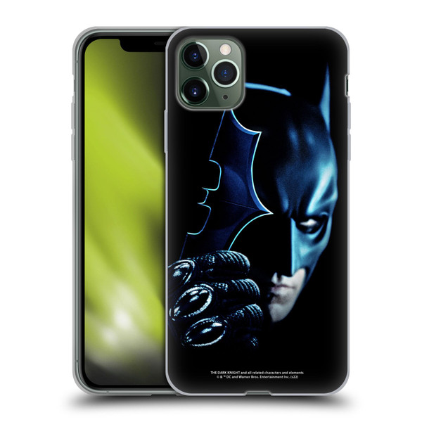 The Dark Knight Key Art Batman Batarang Soft Gel Case for Apple iPhone 11 Pro Max